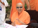  Swamishri in a divine, jovial mood