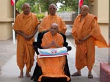  Swamishri and senior sadhus