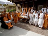  A skit presentation before Swamishri