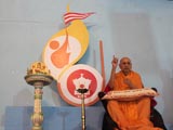  Swamishri lights the inaugural lamp of 2012 batch of Yuva Talim Kendra