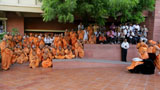 7:30am - Swamishri leaving the Mandir for the medical procedure