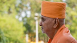 7:30am - Swamishri leaving the Mandir for the medical procedure