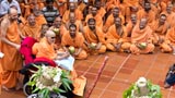 A skit presentation in front of Swamishri 