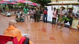 A skit presentation in front of Swamishri 