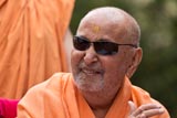 Swamishri in a divine, jovial mood
