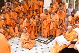 A skit presentation in front of Swamishri 
