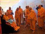 A skit presentation in front of Swamishri   