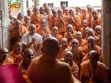  Swamishri blesses sadhus