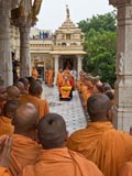  Swamishri in the mandir pradakshina