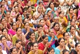  Devotees doing darshan of Swamishri