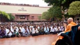  Devotees engaged in darshan of Swamishri