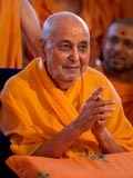  Swamishri in a divine, jovial mood