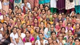  Devotees doing darshan of Swamishri