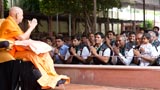 Swamishri blesses devotees doing seva as security volunteers