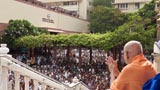  Devotees doing darshan of Swamishri