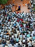  Devotees doing darshan of Swamishri