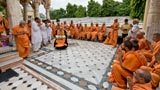  Swamishri in the mandir pradakshina