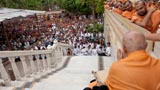  Devotees doing darshan of Swamishri