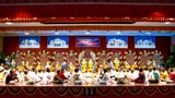  Devotees participate in pratishtha mahapuja rituals