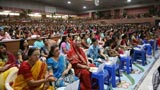  Devotees participate in pratishtha mahapuja rituals