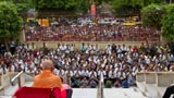  Devotees doing darshan of Swamishri