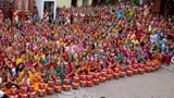  Devotees doing darshan of Swamishri