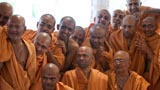  Sadhus doing darshan of Swamishri