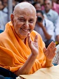  Swamishri in a divine, jovial mood