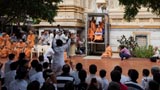 Swamishri after darshan of Thakorji