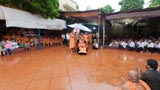  Devotees doing darshan of Swamishri amidst rain