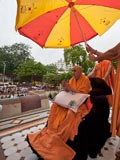  Swamishri engrossed in darshan
