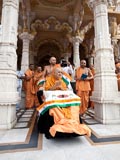 Swamishri in the mandir pradakshina