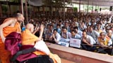  Swamishri blesses volunteers and staff of BAPS Shri Yogiji Maharaj Hospital, Ahmedabad