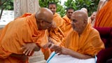  Swamishri blesses Pujya Tyagvallabh Swami