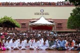  Devotees doing darshan of Swamishri