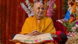  Swamishri watching the skit presentation