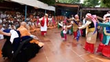  Youths perform a bhangra dance before Swamishri