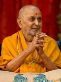  Swamishri watching the skit presentation