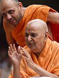  Swamishri in a divine, jovial mood