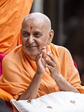  Swamishri in a divine, jovial mood