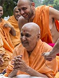 Swamishri in a divine, jovial mood