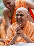  Swamishri in a divine, jovial mood