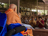  Devotees doing darshan of Swamishri