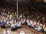  Devotees doing darshan of Swamishri