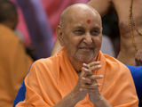  Swamishri in a divine, jovial mood