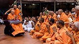  Swamishri bids Jai Swaminarayan to Sadhus