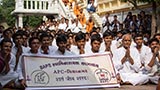  Students from APC Vidyanagar doing darshan of Swamishri