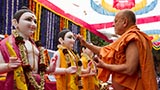  Pujya Ishwarcharan Swami performs pujan of murtis