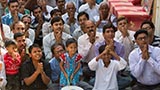  Devotees doing darshan of Swamishri