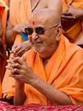  Swamishri in a divine, jovial mood